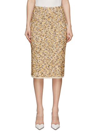 Main View - Click To Enlarge - BRUNO MANETTI - Tweed Pencil Skirt