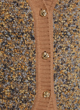  - BRUNO MANETTI - V-Neck Tweed Cardigan