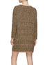 Back View - Click To Enlarge - BRUNO MANETTI - Crewneck Tweed Mini Dress