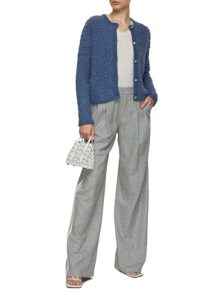 Figure View - Click To Enlarge - BRUNO MANETTI - Boucle Knit Cardigan