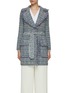 Main View - Click To Enlarge - BRUNO MANETTI - Belted Wool Tweed Knit Coat
