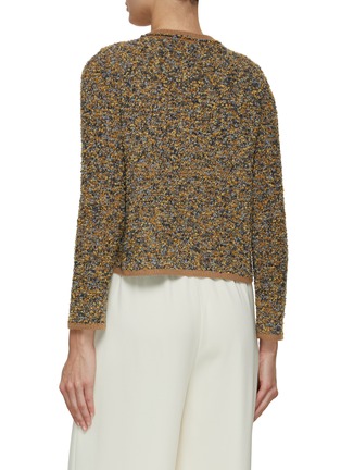 Back View - Click To Enlarge - BRUNO MANETTI - Tweed Knit Cardigan