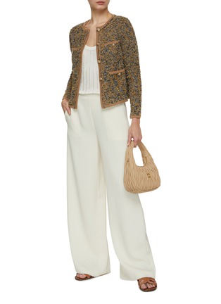 Figure View - Click To Enlarge - BRUNO MANETTI - Tweed Knit Cardigan