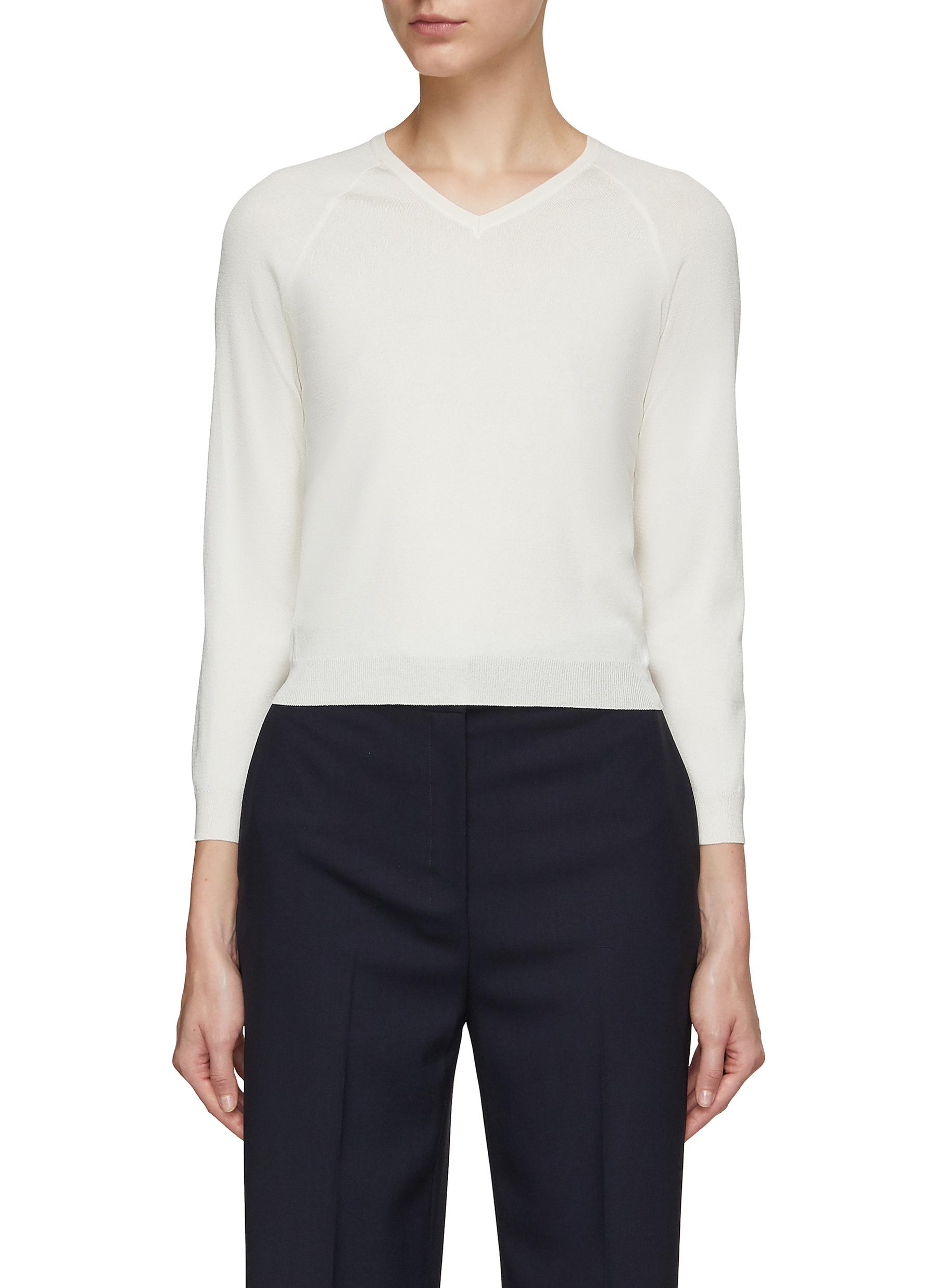 The Row Corin Silk-blend Sweater In White
