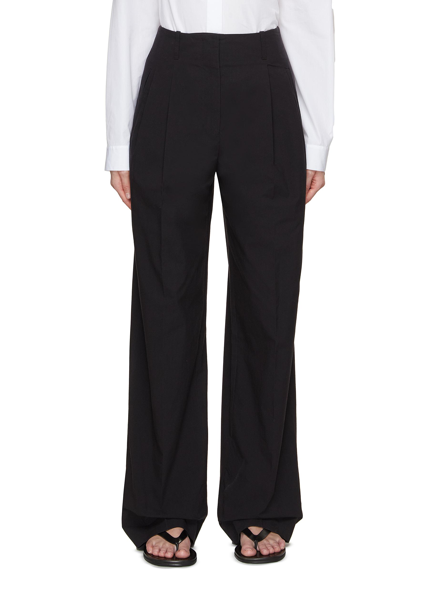THE ROW GAUGIN COTTON PLEATED PANTS