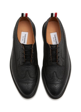 Detail View - Click To Enlarge - THOM BROWNE  - Leather Longwing Derby Brogues
