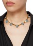 Figure View - Click To Enlarge - LANE CRAWFORD VINTAGE ACCESSORIES - Gold Tone Diamante Flower Necklace