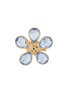 Figure View - Click To Enlarge - LANE CRAWFORD VINTAGE ACCESSORIES - Gold Tone Glass Diamante Flower Brooch