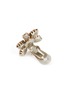 Detail View - Click To Enlarge - LANE CRAWFORD VINTAGE ACCESSORIES - Silver Tone Crystal Flower Earrings