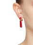 Figure View - Click To Enlarge - LANE CRAWFORD VINTAGE ACCESSORIES - Gold Tone Enamel Drop Earrings