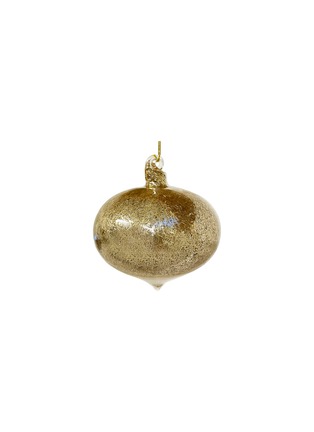 Main View - Click To Enlarge - SHISHI - Tinsel Glass Drop Ornament — Gold