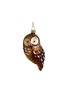 Main View - Click To Enlarge - SHISHI - Glass Owl Ornament — Brown/Gold