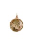 Main View - Click To Enlarge - SHISHI - Glitter Leaf Motif Glass Ball Ornament — Pink/Silver