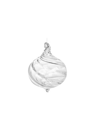 Main View - Click To Enlarge - SHISHI - Twisted Glass Ball Ornament — Clear