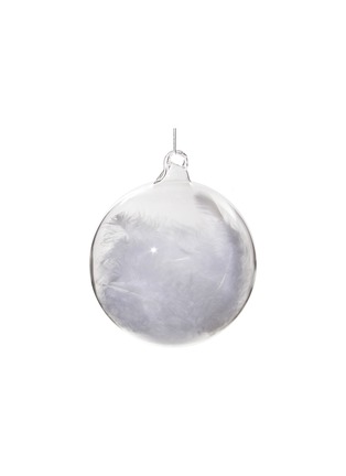Main View - Click To Enlarge - SHISHI - Feather Clear Glass Ball Ornament