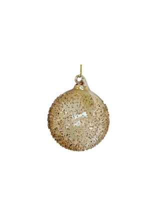 Main View - Click To Enlarge - SHISHI - Sanded Glass Ball Ornament — Amber