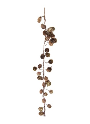 Main View - Click To Enlarge - SHISHI - Glitter Cone Wire Garland — Brown/Gold