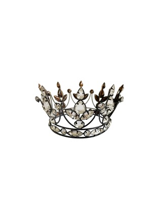Main View - Click To Enlarge - SHISHI - Metal Rhinestone Crown Ornament — Antique Copper