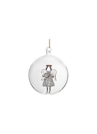 Main View - Click To Enlarge - SHISHI - Angel Glass Ball Ornament — Clear/Gold