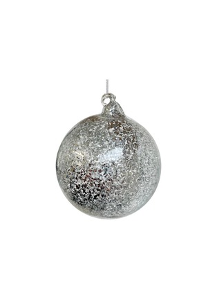 Main View - Click To Enlarge - SHISHI - Glitter Inside Glass Ball Ornament — Silver