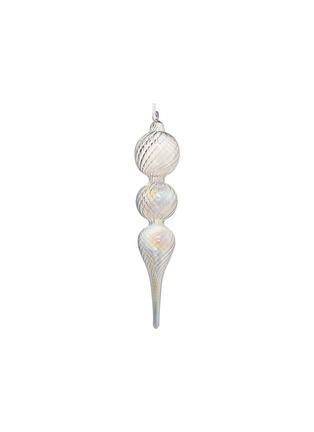 Main View - Click To Enlarge - SHISHI - Iridescent Glass Drop Ornament — Clear