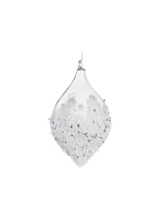 Main View - Click To Enlarge - SHISHI - Tinsel Rhinestone Glass Drop Ornament — Clear