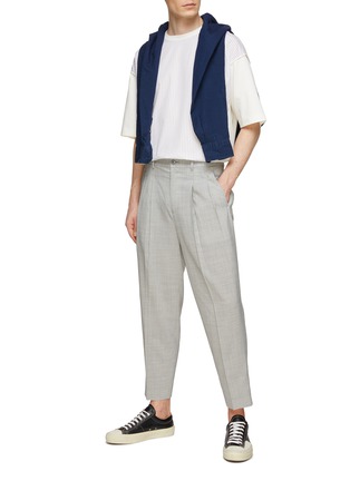 Figure View - Click To Enlarge - TOMORROWLAND - Pleated Cropped Pants
