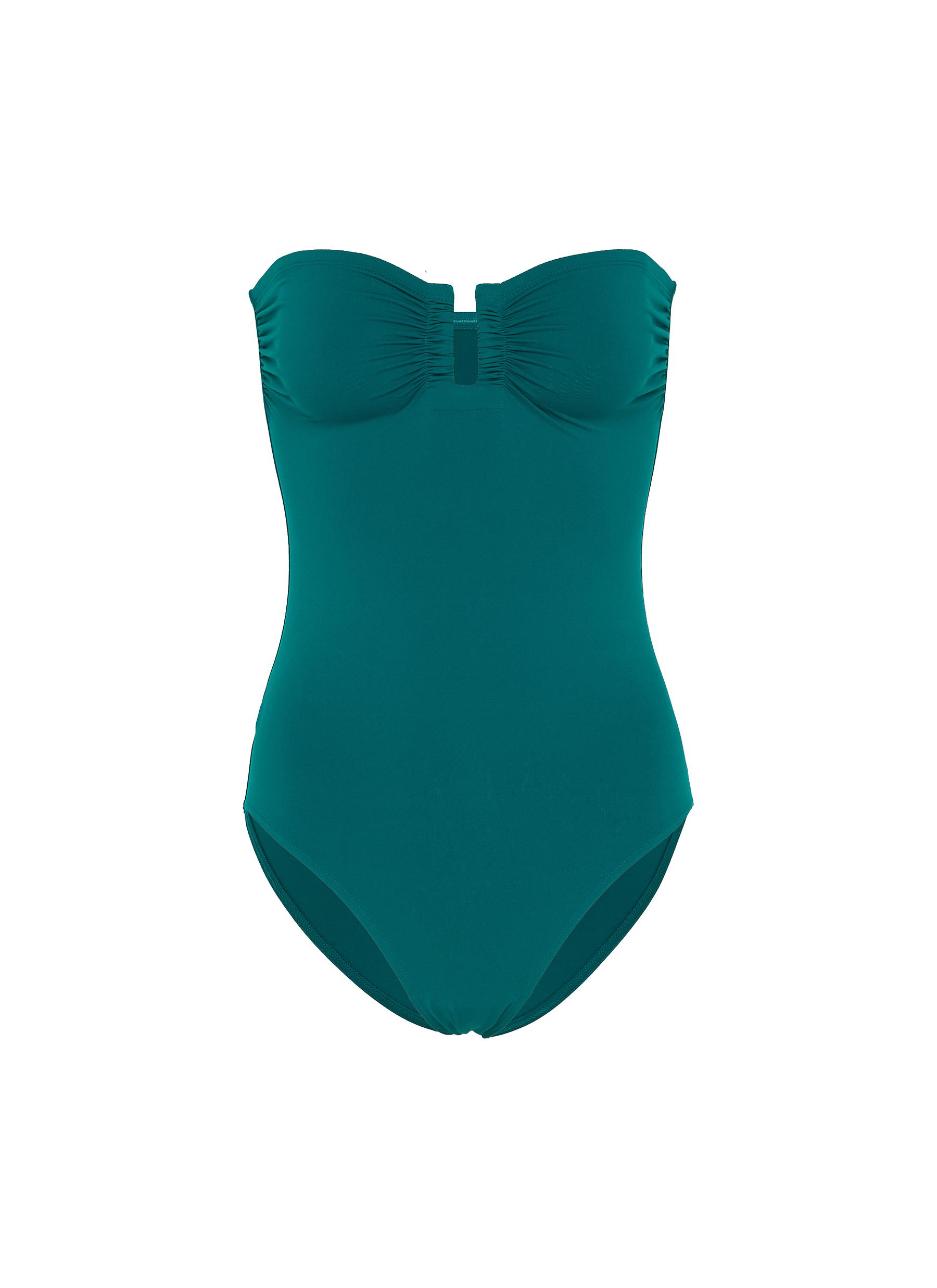 ERES, Cassiopée Bustier Swimsuit, GREEN, Women