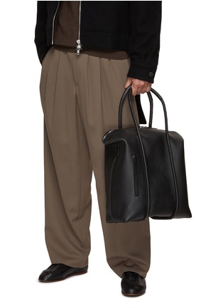 Figure View - Click To Enlarge - BONASTRE - Rope Shopping Leather Bag