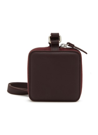 Main View - Click To Enlarge - BONASTRE - Leather Wallet with Neck Strap