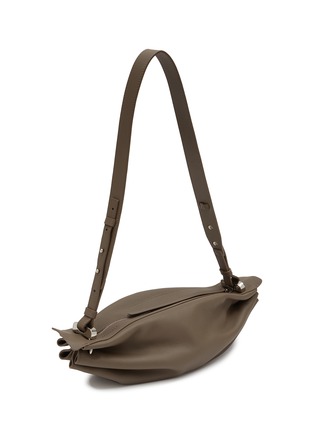 Detail View - Click To Enlarge - BONASTRE - Small Ring Leather Crossbody Bag