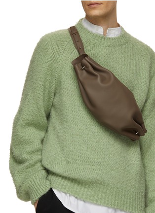 Figure View - Click To Enlarge - BONASTRE - Small Ring Leather Crossbody Bag
