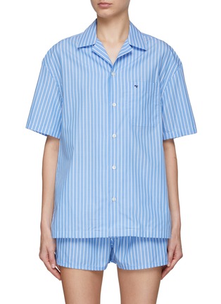 Main View - Click To Enlarge - HOMMEGIRLS - Striped Cotton Shirt
