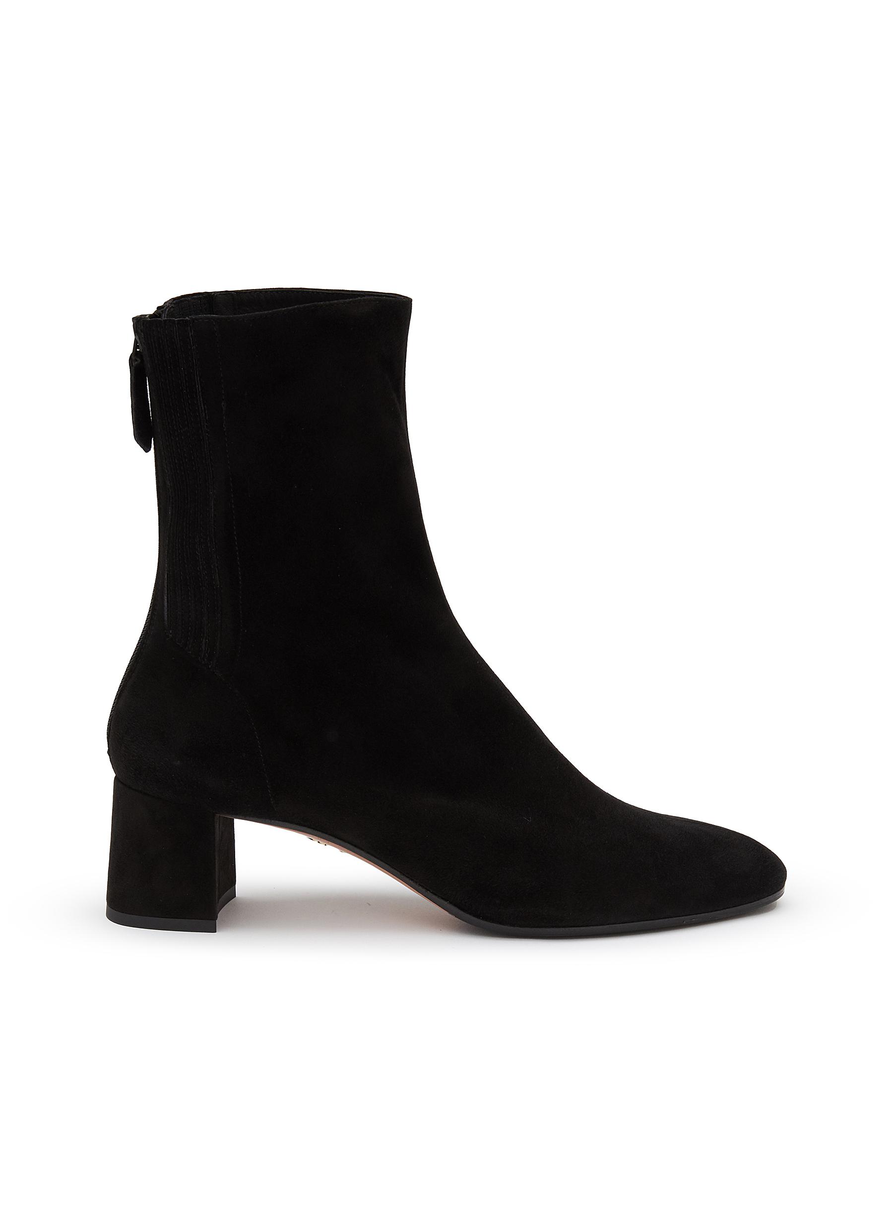 AQUAZZURA Saint Honore 50 Suede Boots Women Lane Crawford