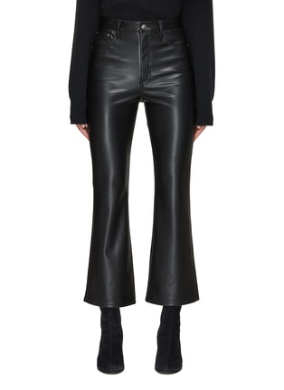 Main View - Click To Enlarge - RAG & BONE - Casey Faux Leather Cropped Flared Pants