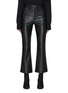 RAG & BONE - Casey Faux Leather Cropped Flared Pants