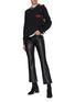 RAG & BONE - Casey Faux Leather Cropped Flared Pants