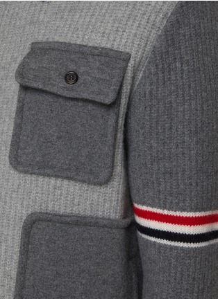  - THOM BROWNE - Ribbed Workman Cardigan