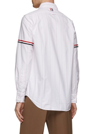 Back View - Click To Enlarge - THOM BROWNE - Armband Stripe Oxford Shirt