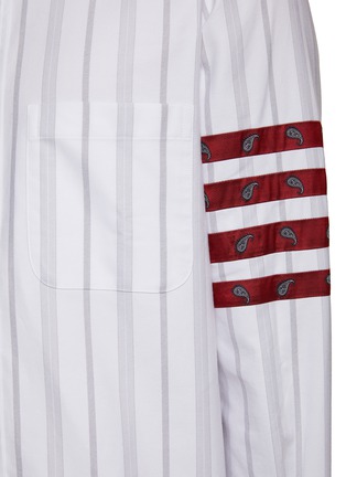  - THOM BROWNE - 4 Bar Paisley Motif Striped Shirt