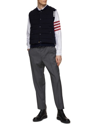Figure View - Click To Enlarge - THOM BROWNE - 4 Bar Paisley Motif Striped Shirt