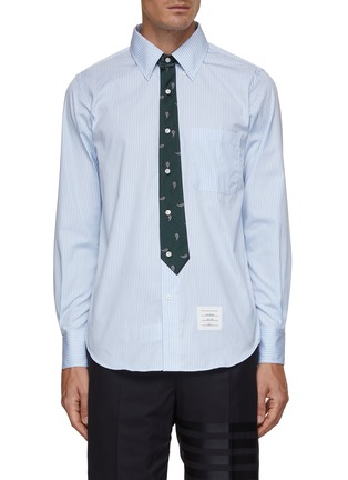 Main View - Click To Enlarge - THOM BROWNE - Seamed In Paisley Tie Shirt
