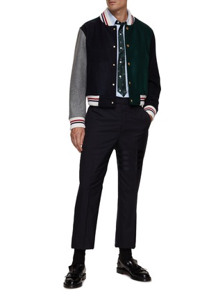 Figure View - Click To Enlarge - THOM BROWNE - Seamed In Paisley Tie Shirt