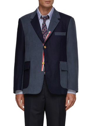 THOM BROWNE | Fun-Mix Single Breasted Notch Lapel Wool Blazer