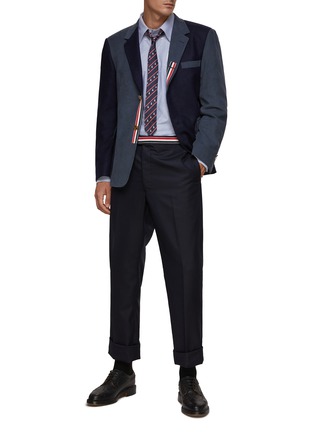 THOM BROWNE | Fun-Mix Single Breasted Notch Lapel Wool Blazer