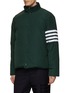 Back View - Click To Enlarge - THOM BROWNE - Reversible Tartan Flannel Puffer Jacket