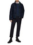 Figure View - Click To Enlarge - THOM BROWNE - Reversible Tartan Flannel Puffer Jacket