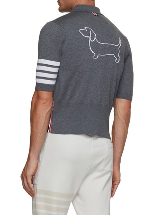 Back View - Click To Enlarge - THOM BROWNE - Hector 4 Bar Polo Shirt