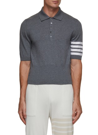 Main View - Click To Enlarge - THOM BROWNE - Hector 4 Bar Polo Shirt