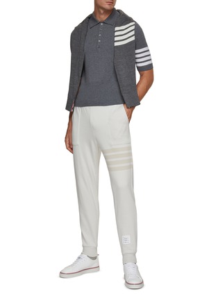 Figure View - Click To Enlarge - THOM BROWNE - Hector 4 Bar Polo Shirt